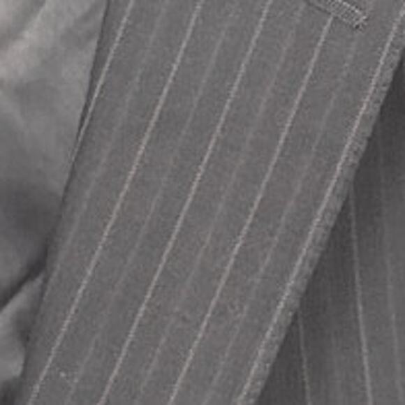 Hart Schaffner Marx Men's Wool Suit Jacket Black Pinstripe 2 Button $795 Retail - Picture 3 of 11